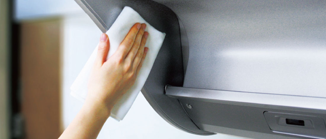 拭きやすいフォルム・高さ