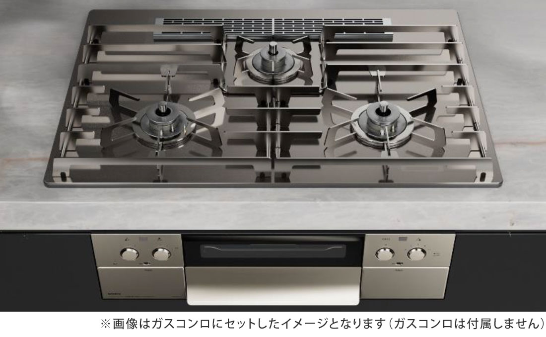 ノーリツ DP0171 部材 ステンレス製 全面ごとく STOVE GRATES ストーブグレイツ 天板幅75cm用 単品 [ガスコンロ部材]