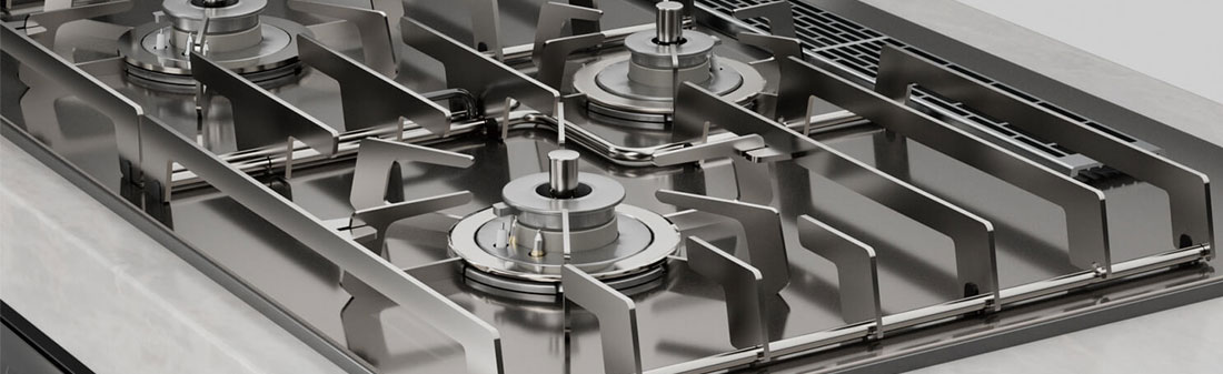 重厚なステンレス素材