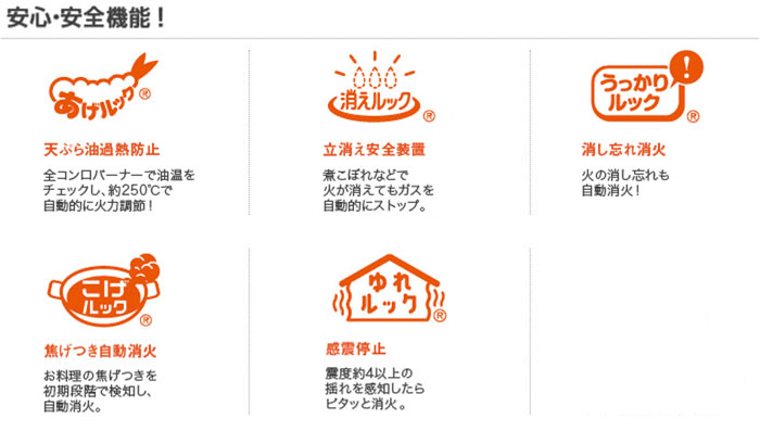 搭載機能一覧安心安全機能！