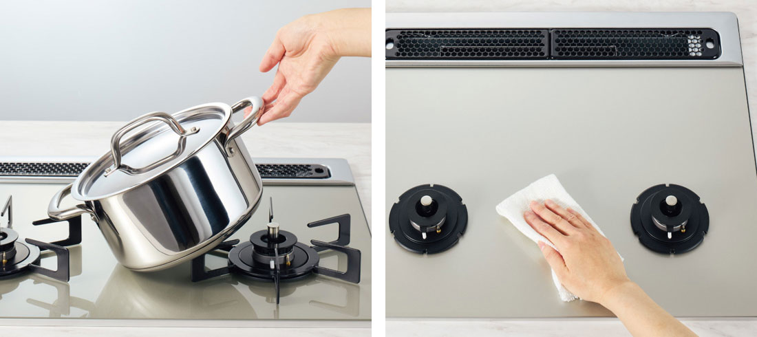 高い耐衝撃性 表面がつるつるでお手入れ簡単