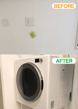 RDT-93T リンナイ 衣類乾燥機 乾太くん 新規設置工事