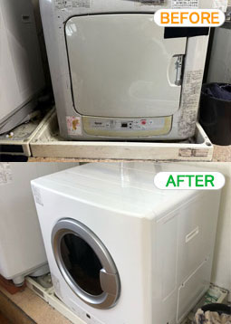 RDT-80(A) リンナイ 衣類乾燥機 乾太くん 取替交換工事