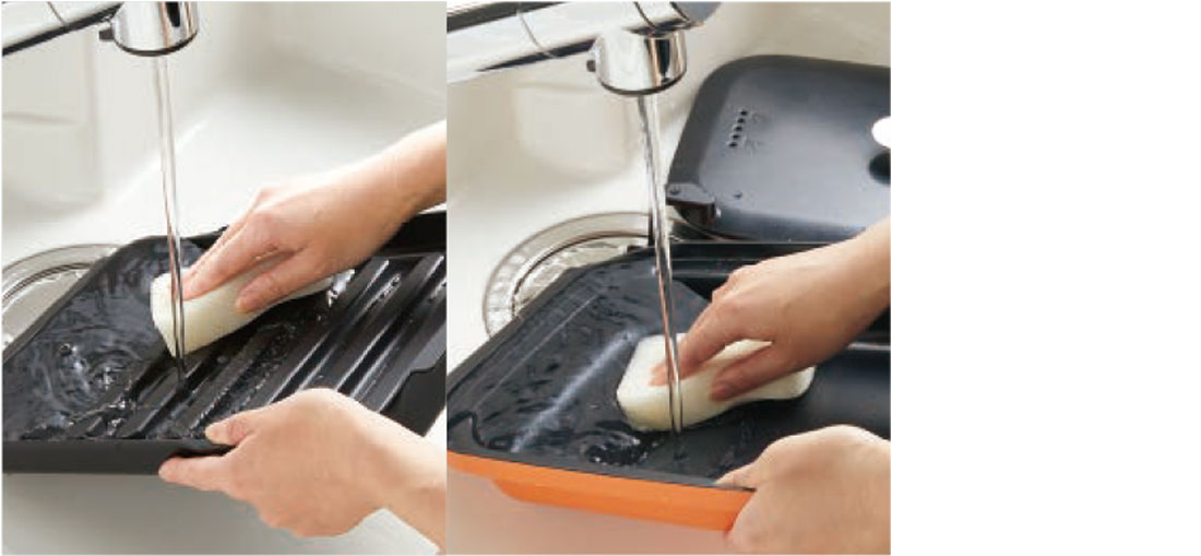 洗いやすい専用容器