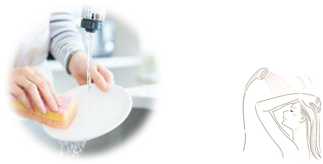 別のカランの同時使用による急な流量変動に対して温度がブレない