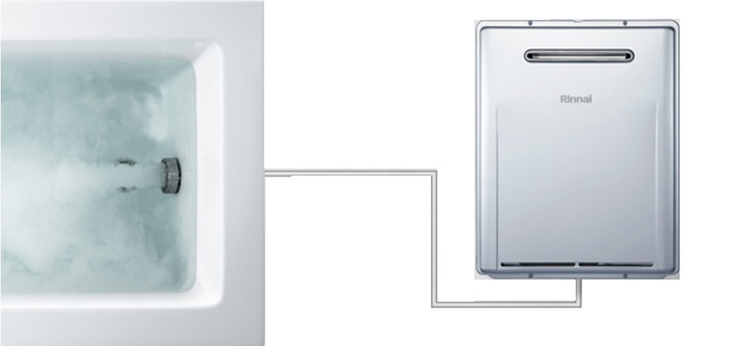 マイクロバブルバスユニット内蔵型ふろ給湯器