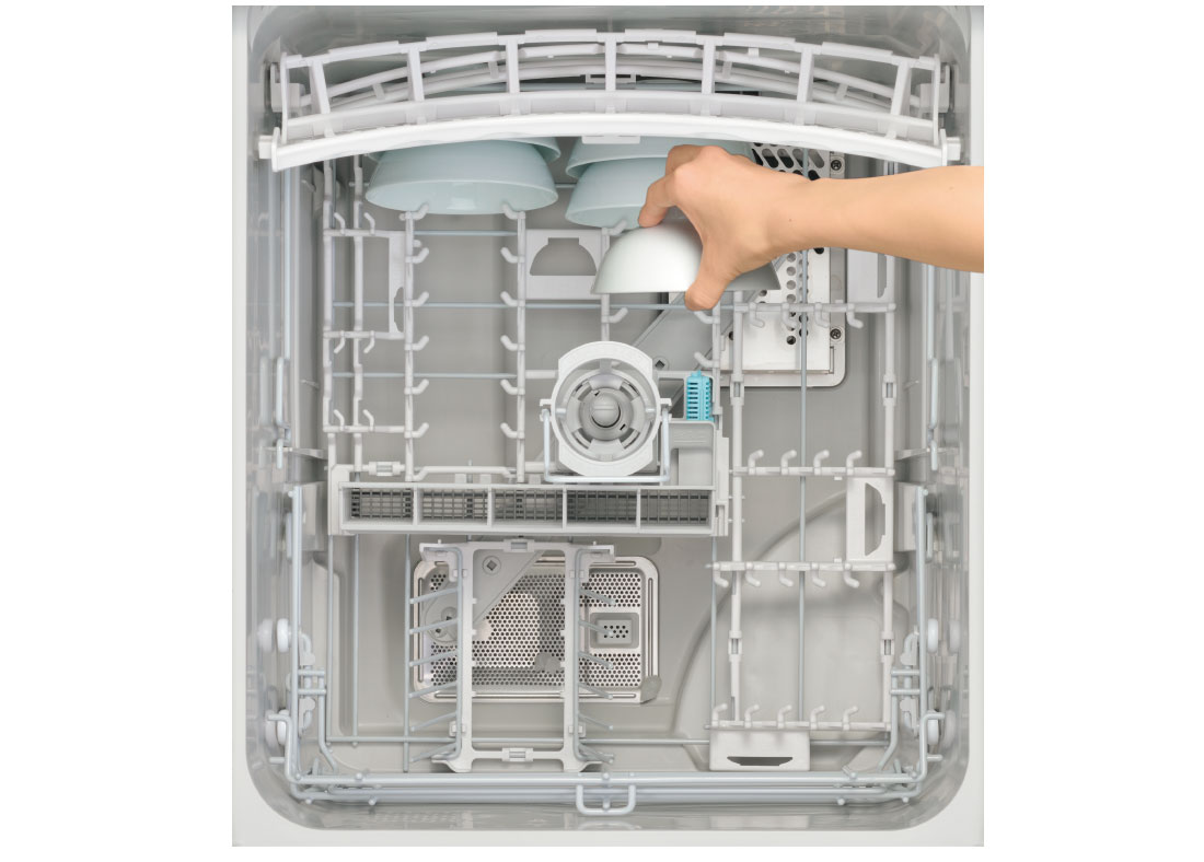食器を簡単にセットできる「スムーズラック」［下カゴ］