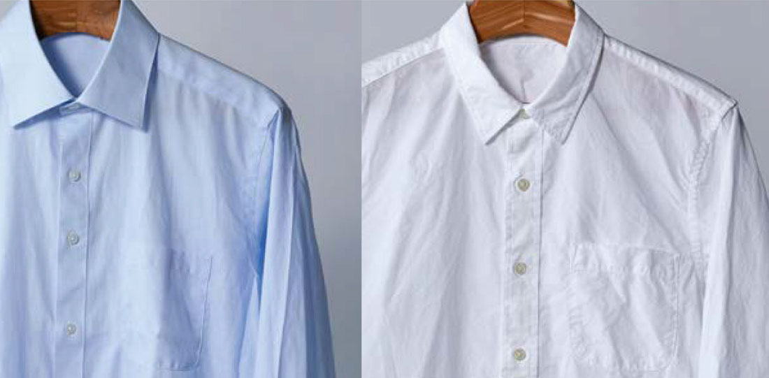 乾燥後のシャツ