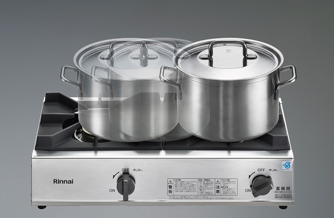 全面フラットごとくで鍋やフライパンの移動が簡単