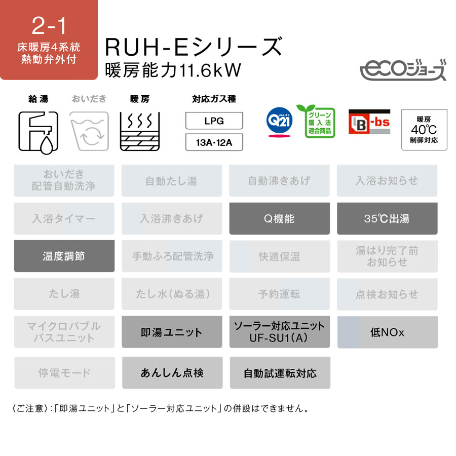 リンナイRUH-Eシリーズ