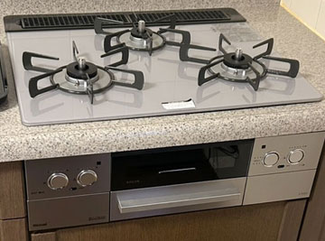 施工後のリンナイ リッセ