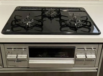 施工前のビルトインコンロ