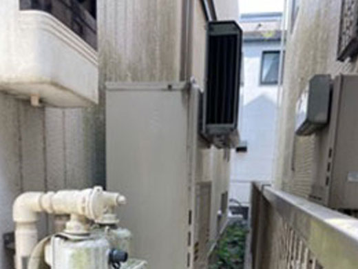 松戸市 リンナイ給湯暖房機 施工前