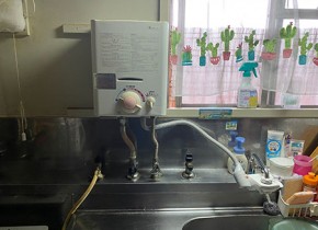 YR541→GQ-530MW-小型湯沸器取替交換施工事例-大阪府大阪市東淀川区